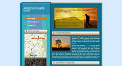 Desktop Screenshot of africanfarmgetaway.co.za